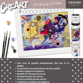 CreArt Serie B Canvas - Kandinsky - Giallo, Rosso, Blu